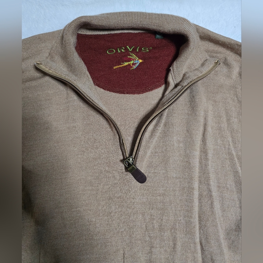 Orvis Tan Men's Sweater - Picture 3 of 5